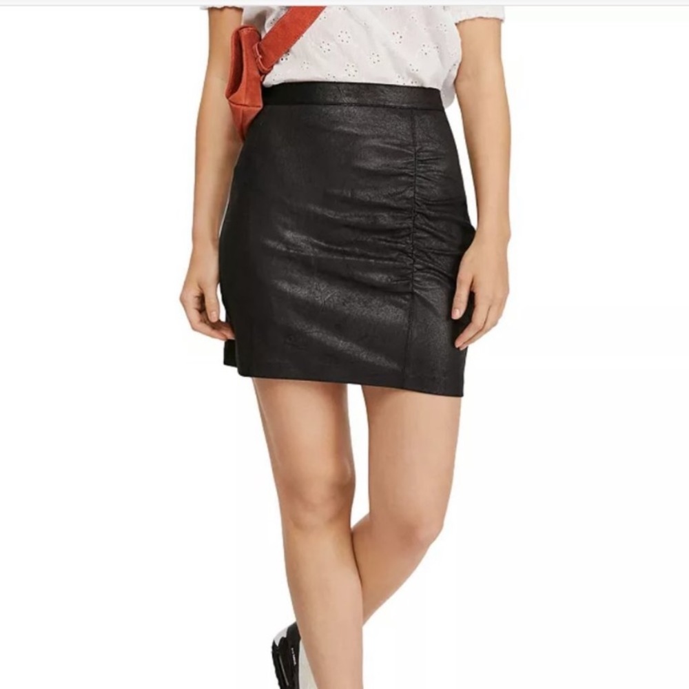 NWT Free People Rumi Ruched Mini Skirt - Picture 6 of 7